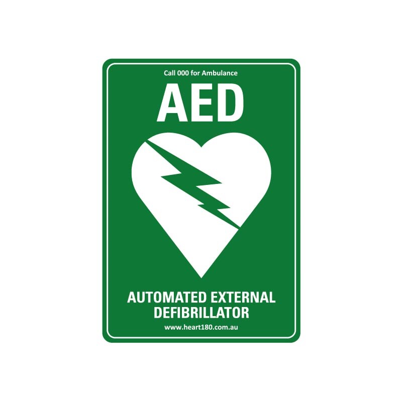 Defibrillator Sign | Product | Heart180 | Australia
